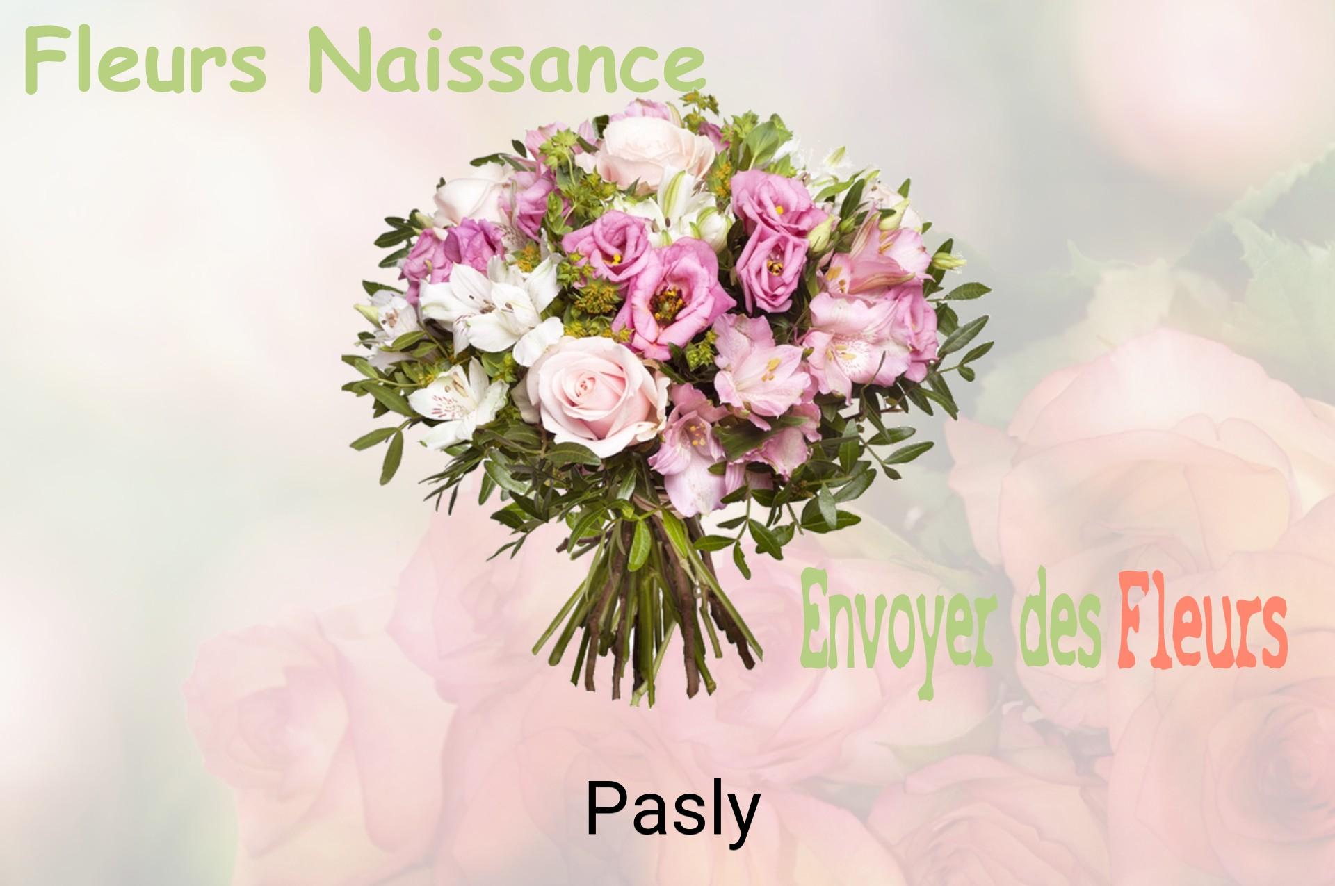Bouquet de fleurs de naissance livré à Pasly