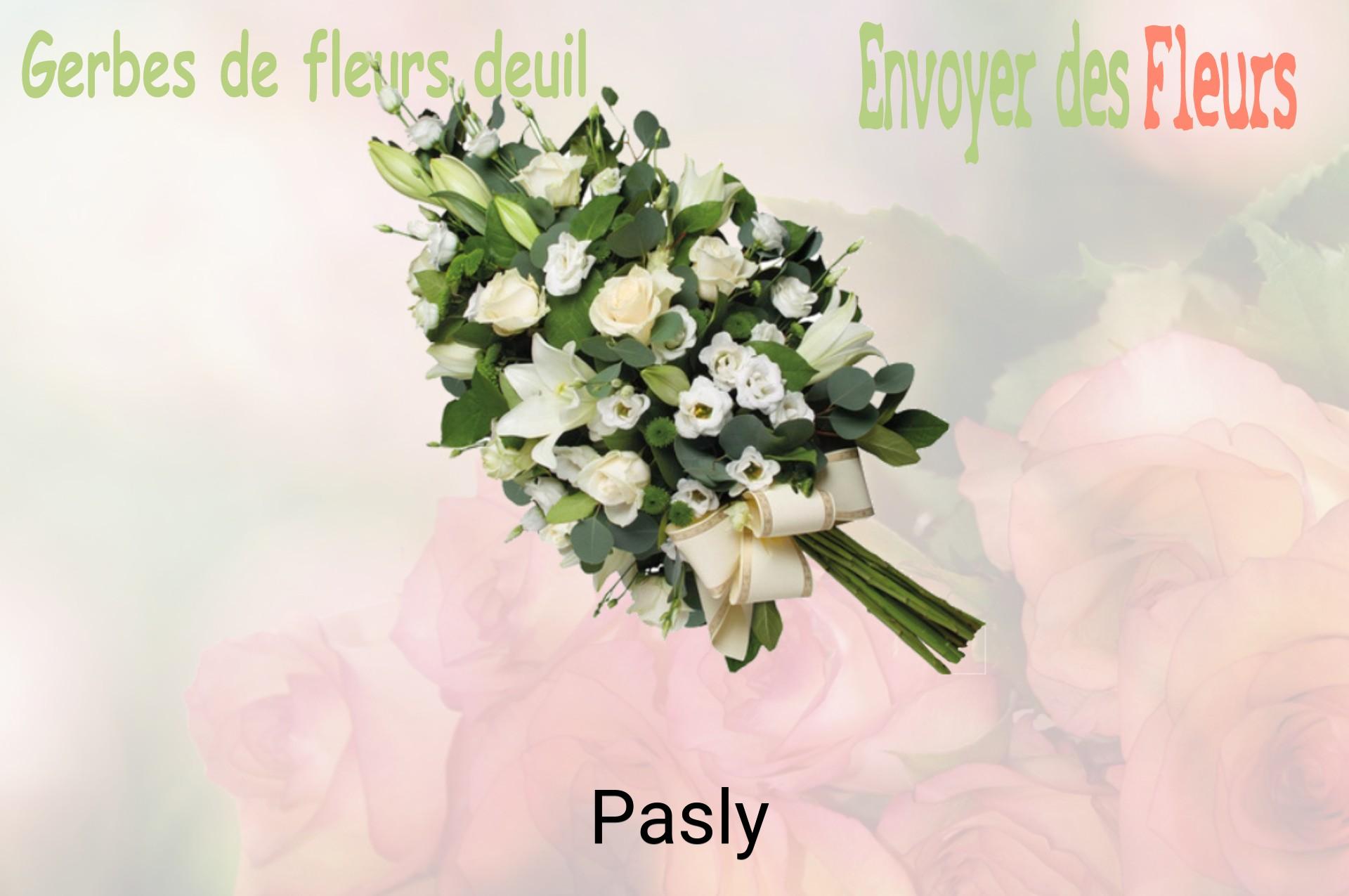 Gerbe de fleurs de deuil livrée à Pasly